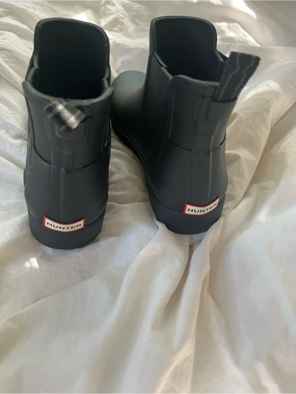 Hunter Refined Chelsea Rainboots Matte Black